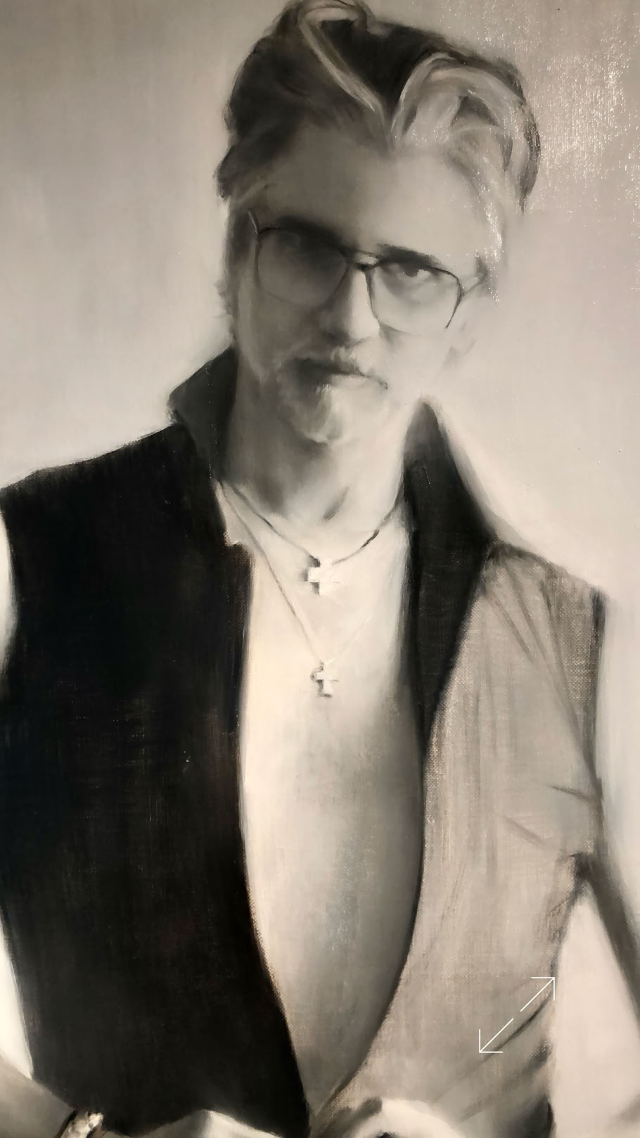 Alegría Polit. artist, painting,  minimalist, contemporary.