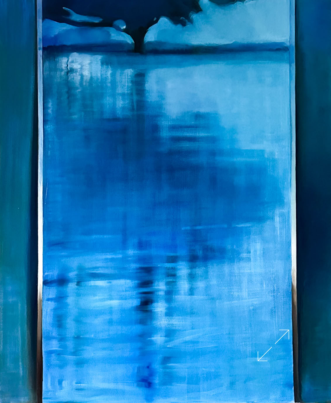 Alegría Polit. artist, painting,  minimalist, contemporary.